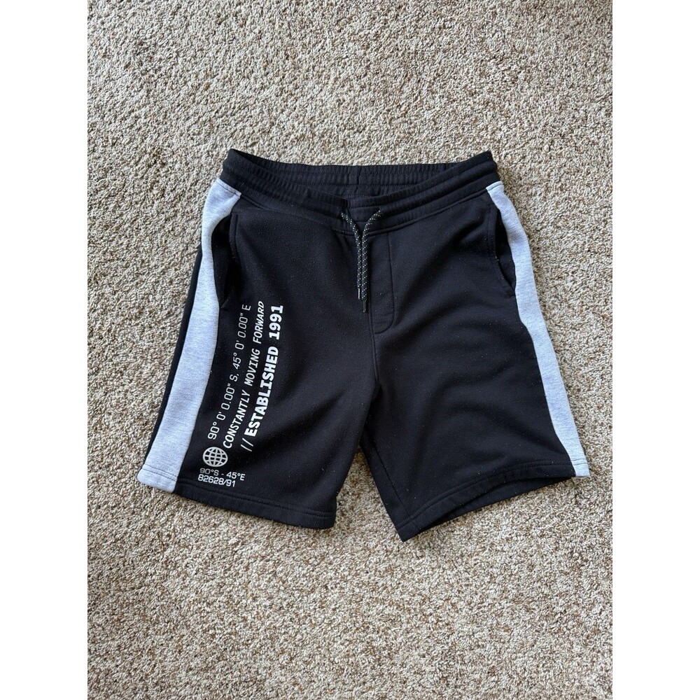 🔥Southpole Sweat Shorts Black Y2k Grey Drawstring Street Wear Gym M